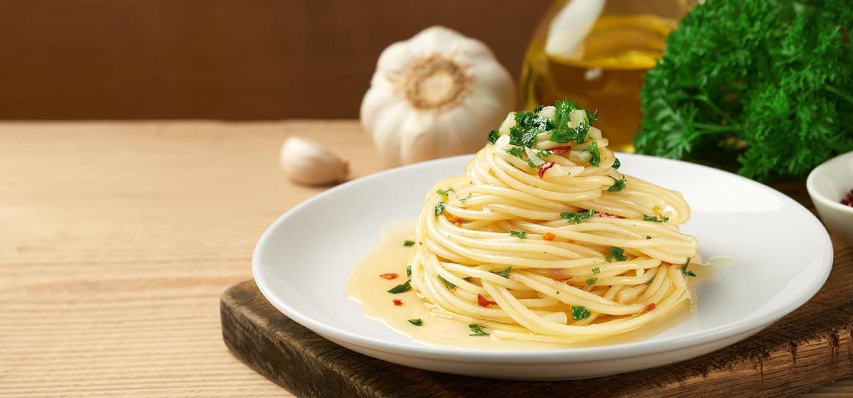 Spaghetti aglio, olio e peperoncino